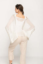 Load image into Gallery viewer, Women's Oversize Top in White  With Square Neck