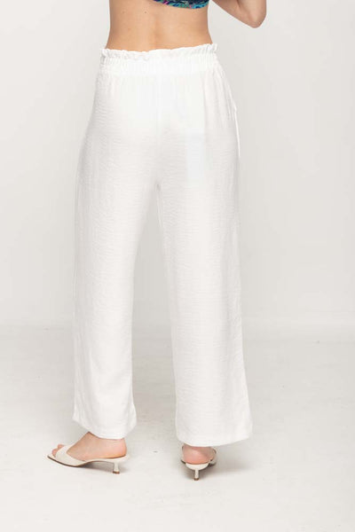 Wide Leg Pant  in White