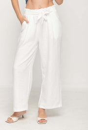 Women Wide Leg Pant  in White