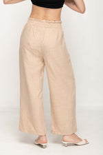 Load image into Gallery viewer, Women Wide Leg Pant  in Beige