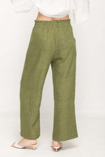 Load image into Gallery viewer, Women Wide Leg Pant  in Avocado