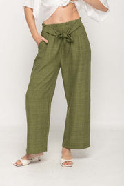 Women Wide Leg Pant  in Avocado