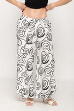 Load image into Gallery viewer, Women Casual Wide Leg Printed Pants  With Elastic Waist