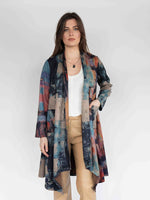Load image into Gallery viewer, Printed Long Cardigan in  Multi Colors