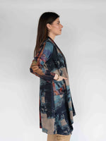 Load image into Gallery viewer, Printed Long Cardigan in  Multi Colors