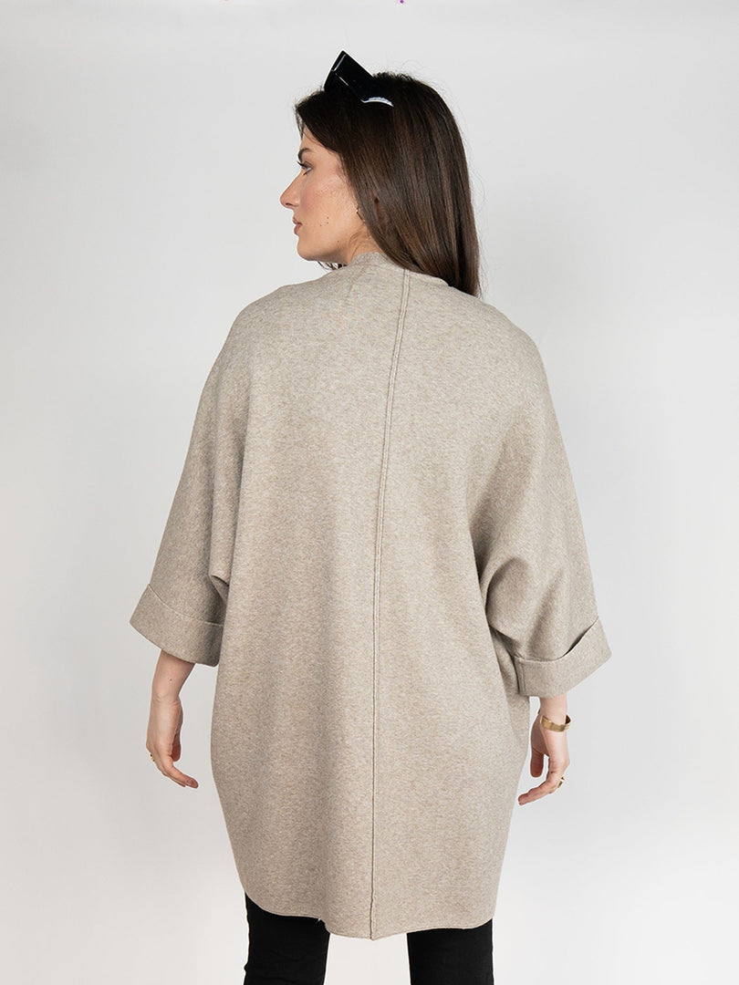 Poncho Cardigan in Fawn