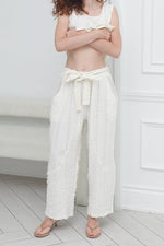 Load image into Gallery viewer, Women 's Casual Pants  in Cream
