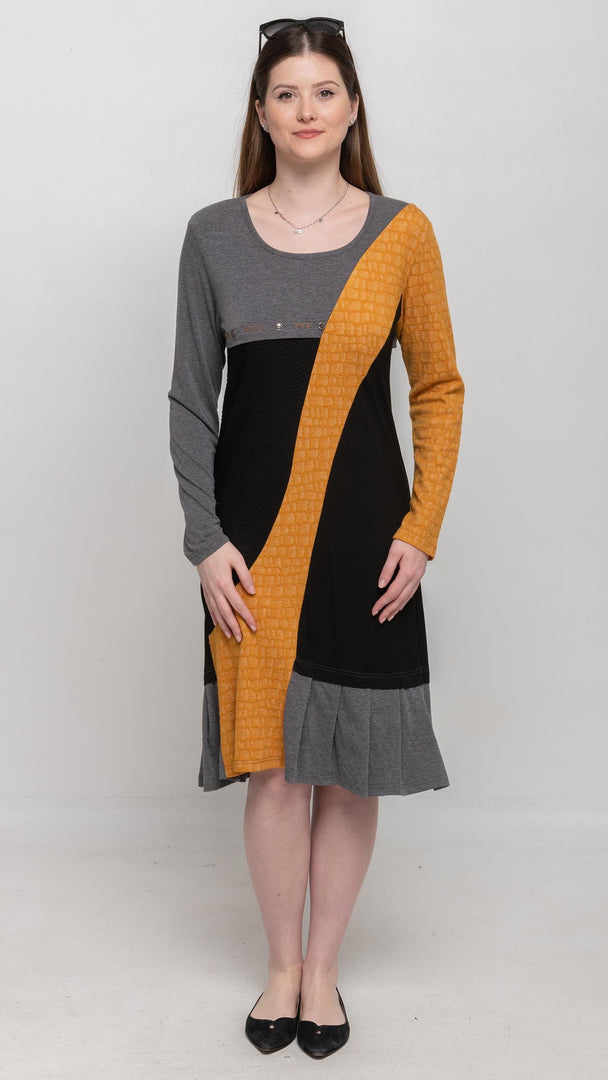 Buy Long Sleeve Black Midi Dresses Online - Nikky Apparels
