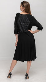 Load image into Gallery viewer, Buy Women's Short Black Flared Dresses Online - Nikky Apparels