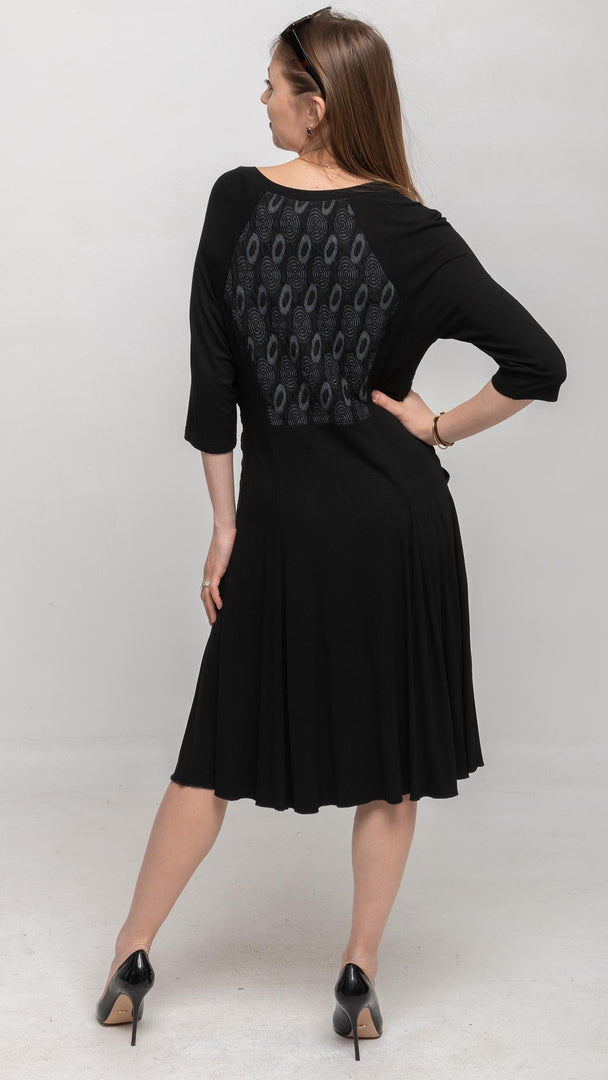 Buy Women's Short Black Flared Dresses Online - Nikky Apparels
