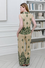 Load image into Gallery viewer, Women Two Pcs Pants Set in Green Prints