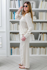 Load image into Gallery viewer, Women Casual  Full Length Pants in Beige