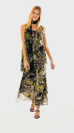 Load and play video in Gallery viewer, THE REVERSIBLE REVOLVING PANT SET IN PRINT GREEN