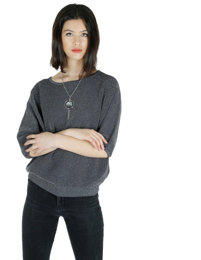Buy Women's Grey Half Sleeve Tops Online