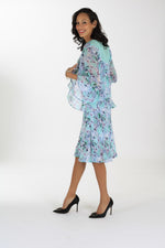 Load image into Gallery viewer, SLIT ON MINTY GREEN BOLERO
