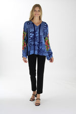 Load image into Gallery viewer, ALL DAY SLAYING TOP IN INDIGO BLUE