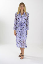 Load image into Gallery viewer, THE CUTE PURPLE LONG DRESS