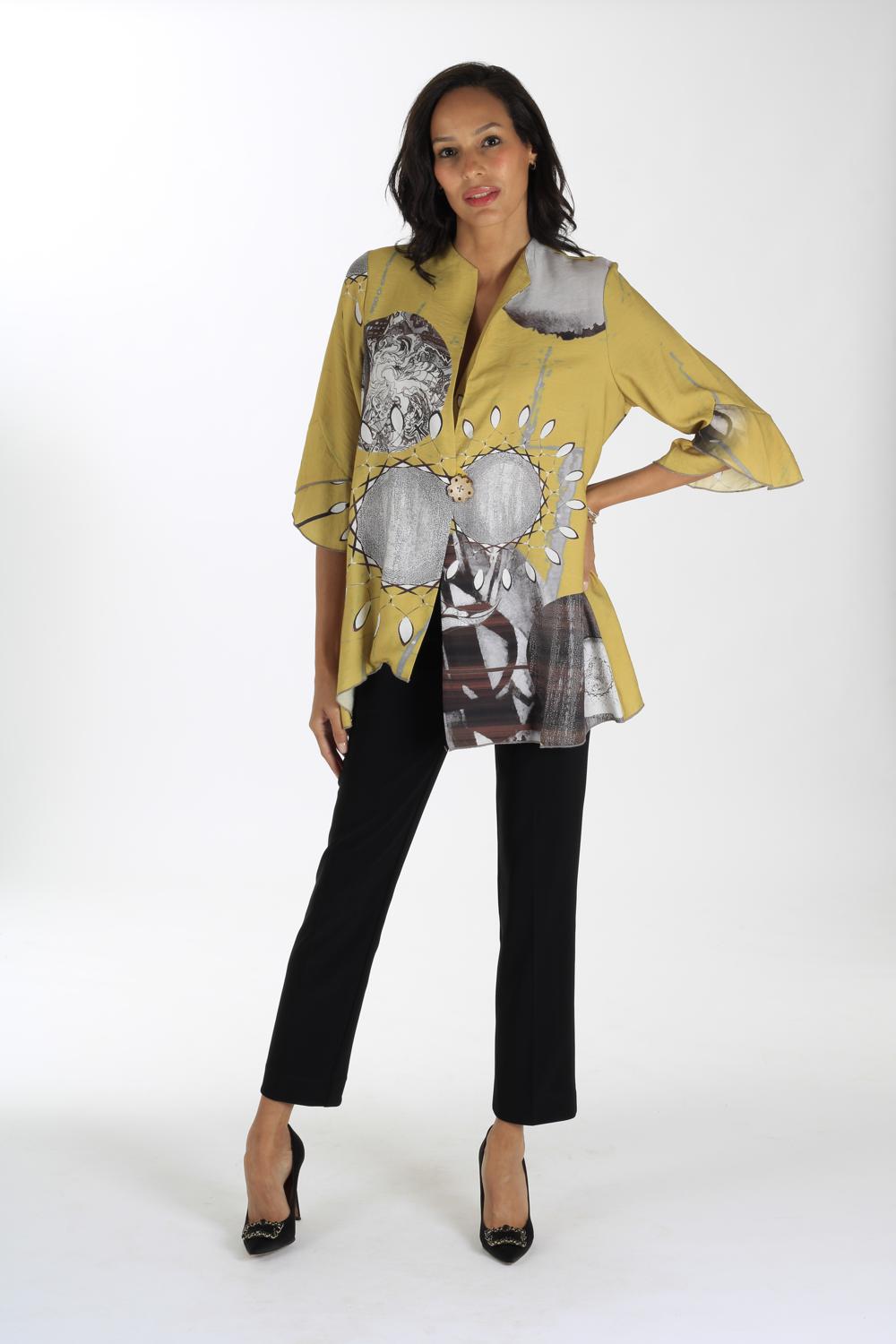 THE SUNNY YELLOW PRINTED JACKET