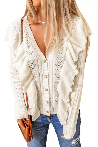 Shop Women's White V-Neck Sweaters and Women's White Sweater