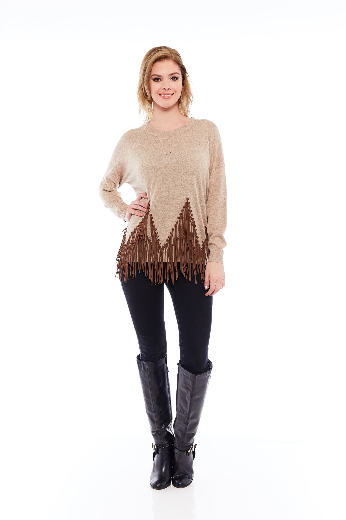 Discover Women's Beige Sweaters Online
