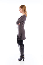 Load image into Gallery viewer, Explore Grey Tunic Tops Online - Nikky Apparels