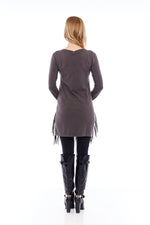 Load image into Gallery viewer, Explore Grey Tunic Tops Online - Nikky Apparels
