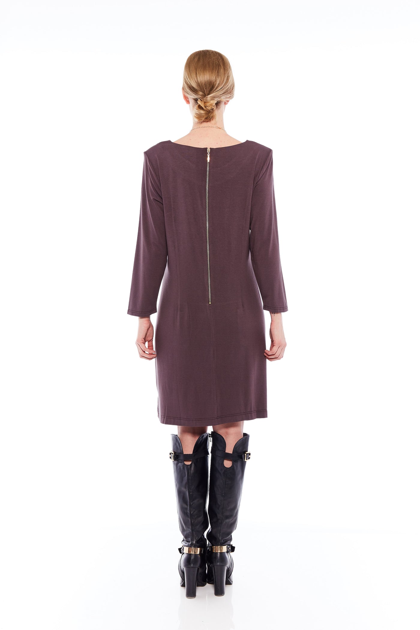 Buy Women's Long Sleeve Brown Midi Dresses Online