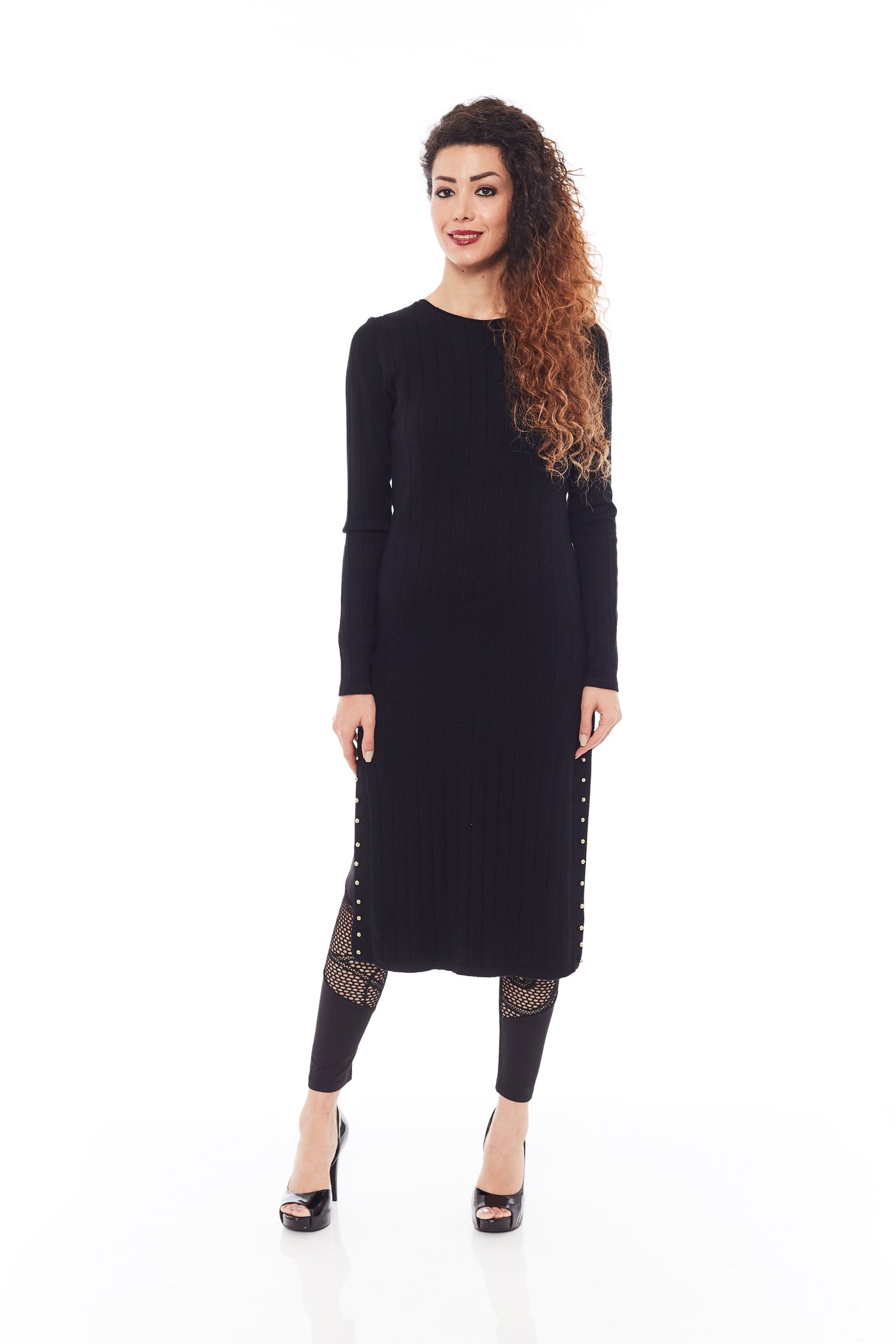 Buy Long Black Midi Dresses Online