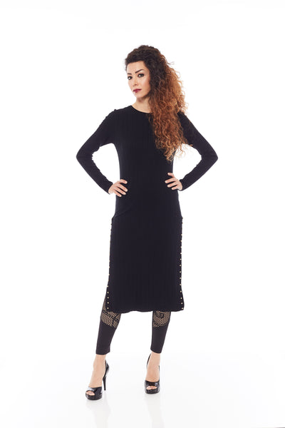 Buy Long Black Midi Dresses Online