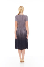 Load image into Gallery viewer, THE PLEATED GRADIENT DRESS IN MOUSY GREY - Nikky Apparels