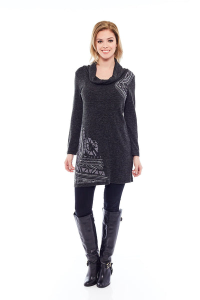 Buy Women's Dark Grey Cozy Turtle Neck Sweaters Online