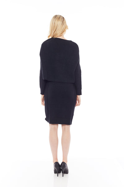 Buy Women's Black Crew Neck Sweaters & Long Sleeve Dresses Online