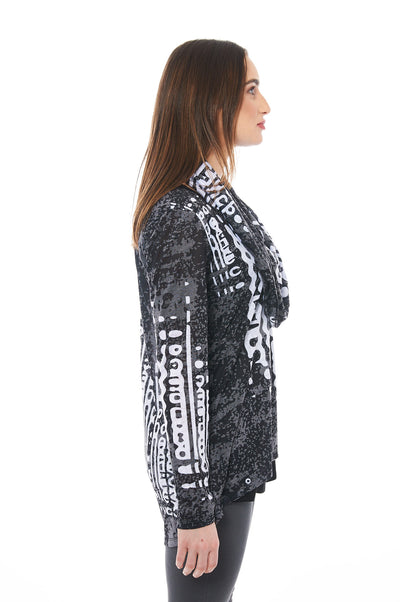 Buy Women's Long Sleeve V-Neck Print Tops Online
