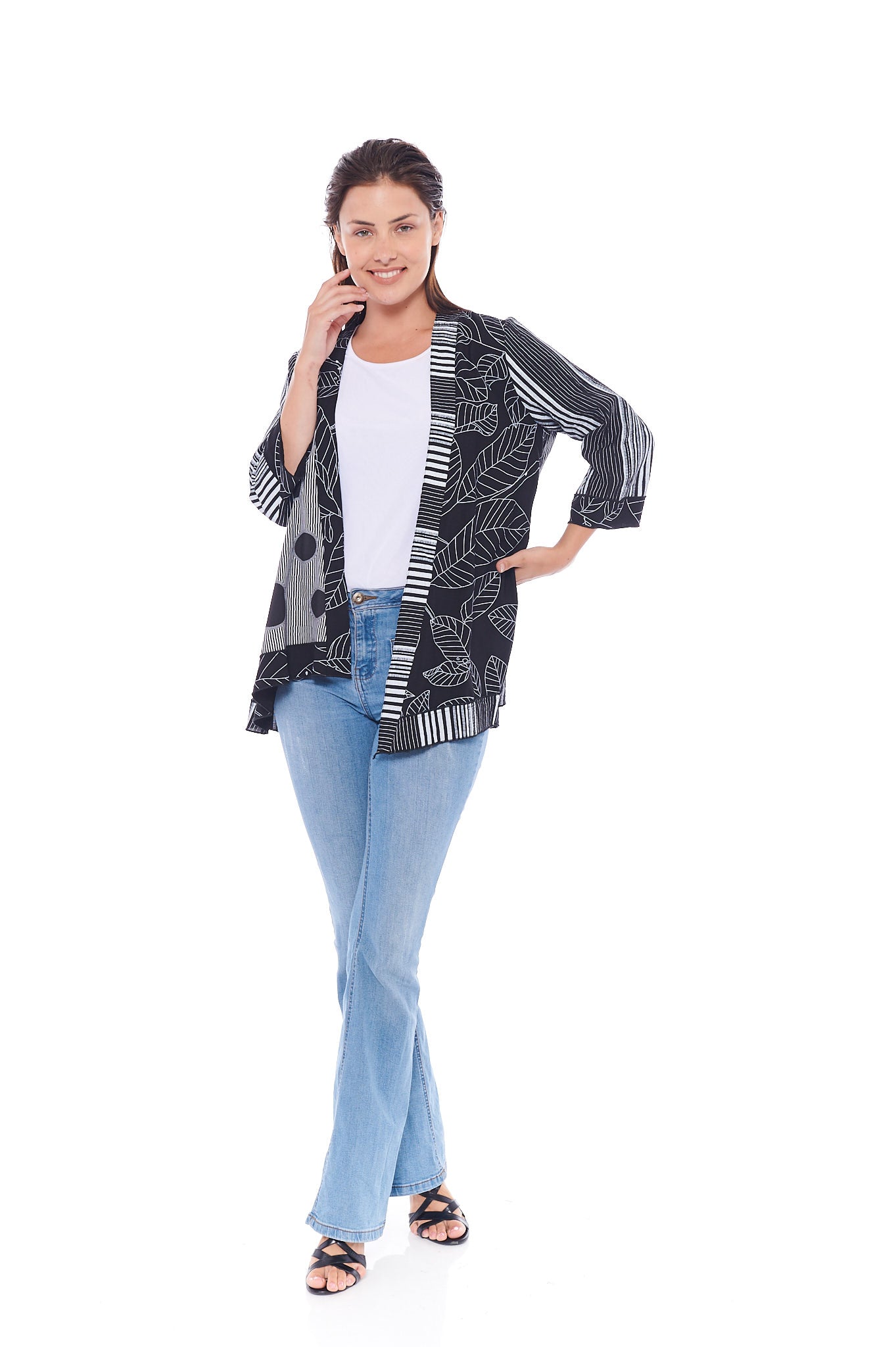 THE GIRLS DAY OUT JACKET IN BLOCK BLACK