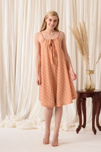THE BEAUTIFUL SUNDRESS IN TANGY ORANGE