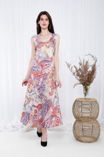 Load image into Gallery viewer, THE SCARLET DRESS IN ORANGE FLORALS - Nikky Apparels