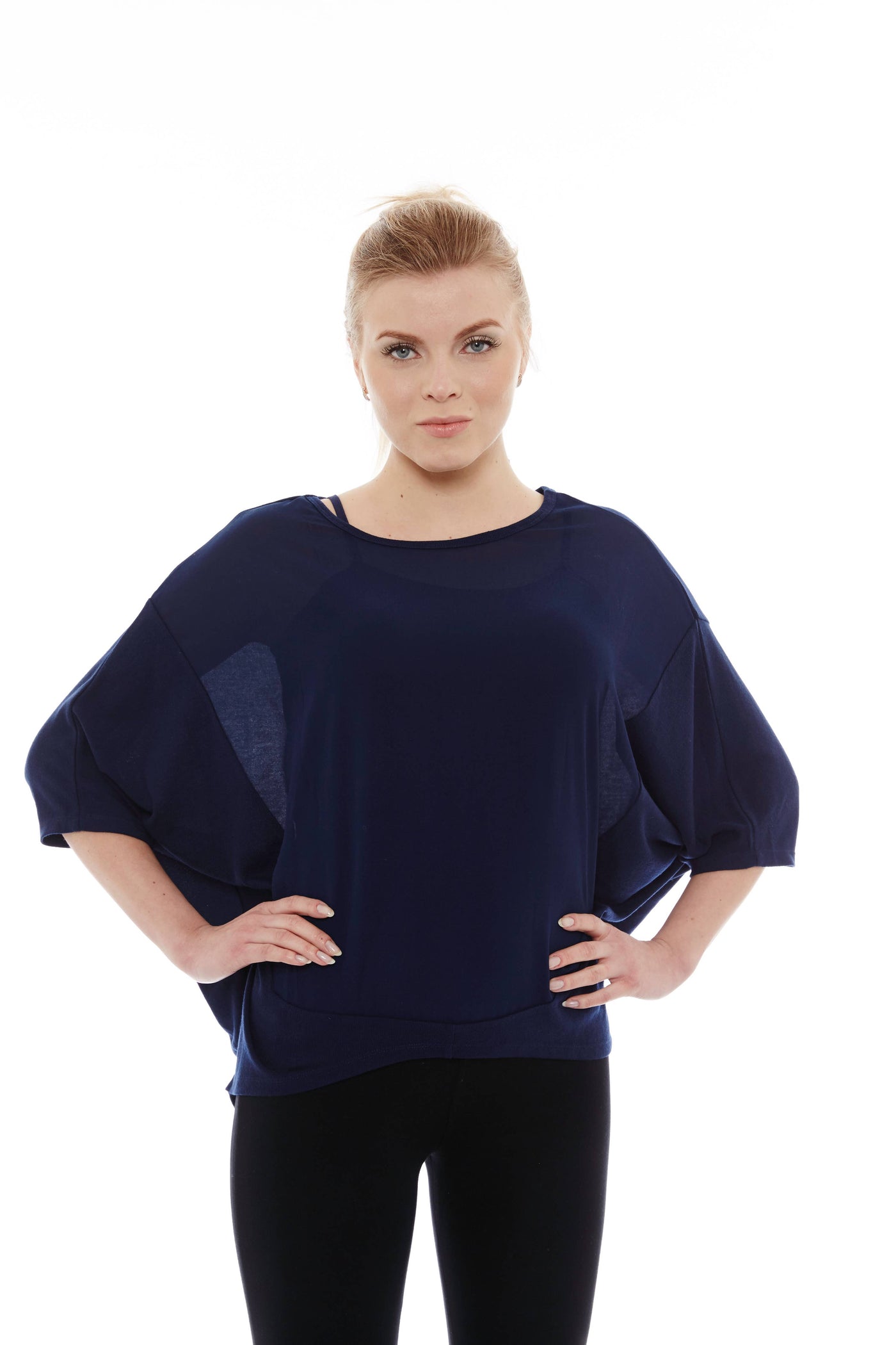 THE BLUE BATWING BAGY TOP