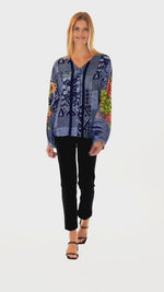 Load and play video in Gallery viewer, ALL DAY SLAYING TOP IN INDIGO BLUE